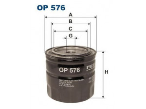 FILTRON OP576 alyvos filtras 
 Techninės priežiūros dalys -> Techninės priežiūros intervalai
OK40, 5951685, 5964796, 1498020