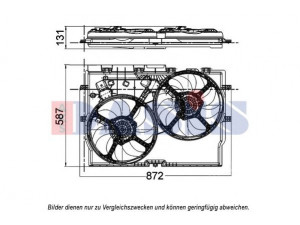 AKS DASIS 088118N ventiliatorius, radiatoriaus 
 Aušinimo sistema -> Radiatoriaus ventiliatorius
1347697080, 1358012080