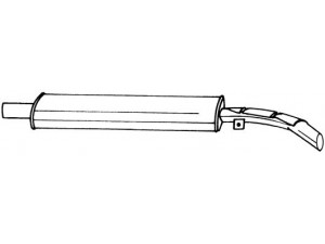 AKS DASIS SG16436 vidurinis duslintuvas 
 Išmetimo sistema -> Duslintuvas
Aftermarket versio