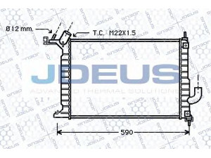 JDEUS 020M50 radiatorius, variklio aušinimas 
 Aušinimo sistema -> Radiatorius/alyvos aušintuvas -> Radiatorius/dalys
1300178, 1300242, 52479093, 52492109