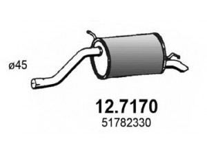 ASSO 12.7170 galinis duslintuvas 
 Išmetimo sistema -> Duslintuvas
51782330, 55703002