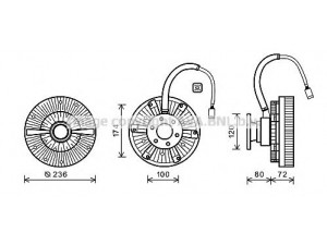 AVA QUALITY COOLING REC101 sankaba, radiatoriaus ventiliatorius 
 Aušinimo sistema -> Radiatoriaus ventiliatorius
5010315994