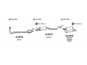 ASSO ART1712 išmetimo sistema 
 Išmetimo sistema -> Išmetimo sistema, visa