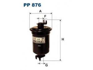FILTRON PP876 kuro filtras 
 Techninės priežiūros dalys -> Papildomas remontas
FE6813480, MB220791, MB220792, MB220793