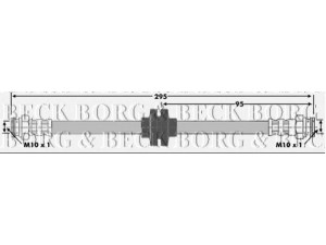 BORG & BECK BBH6098 stabdžių žarnelė 
 Stabdžių sistema -> Stabdžių žarnelės
7663039