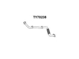 VENEPORTE TY70238 išleidimo kolektorius 
 Išmetimo sistema -> Išmetimo vamzdžiai
1741054671, 1741054672, J1741054671