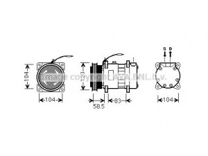 PRASCO RTK433 kompresorius, oro kondicionierius 
 Oro kondicionavimas -> Kompresorius/dalys
7700272400