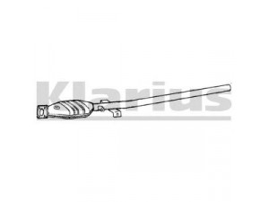 KLARIUS 311493 katalizatoriaus keitiklis 
 Išmetimo sistema -> Katalizatoriaus keitiklis
4A0131090NX, 4A0131090NX