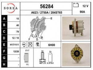 EAI 56284 kintamosios srovės generatorius 
 Elektros įranga -> Kint. sr. generatorius/dalys -> Kintamosios srovės generatorius
7631385