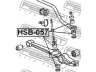 FEBEST HSB-057 vairo trauklės įvorė
52316-692-010, 0710-28-775, 54627-HC000