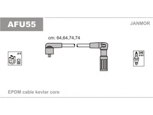 JANMOR AFU55 uždegimo laido komplektas 
 Kibirkšties / kaitinamasis uždegimas -> Uždegimo laidai/jungtys
60537945, 60537946, 60538409, 60597907