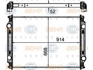 HELLA 8MK 376 761-611 radiatorius, variklio aušinimas
05-16397-003, BHT C1673, BHT C1680