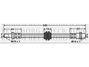 BORG & BECK BBH7497 stabdžių žarnelė 
 Stabdžių sistema -> Stabdžių žarnelės
9064280835