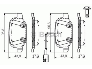 BOSCH 0 986 TB3 162 stabdžių trinkelių rinkinys, diskinis stabdys 
 Techninės priežiūros dalys -> Papildomas remontas
77365858