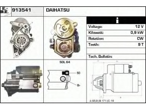 EDR 913541 starteris 
 Elektros įranga -> Starterio sistema -> Starteris