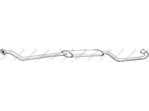 BOSAL 294-605 priekinis duslintuvas 
 Išmetimo sistema -> Duslintuvas
9602.1651