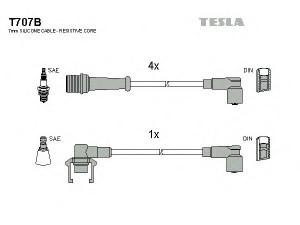 TESLA T707B uždegimo laido komplektas 
 Kibirkšties / kaitinamasis uždegimas -> Uždegimo laidai/jungtys
7700720781, 7700720783, 7700850462