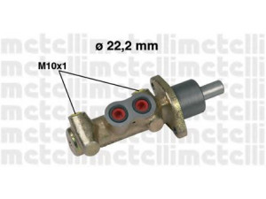 METELLI 05-0456 pagrindinis cilindras, stabdžiai 
 Stabdžių sistema -> Pagrindinis stabdžių cilindras
9949547, 9949548