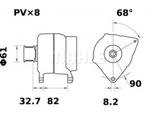 MAHLE ORIGINAL MG 481 kintamosios srovės generatorius
84141450, 84141454, 87708178
