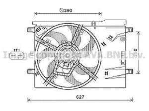 AVA QUALITY COOLING CN7551 ventiliatorius, radiatoriaus 
 Aušinimo sistema -> Oro aušinimas
51805805