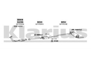 KLARIUS 790020U išmetimo sistema 
 Išmetimo sistema -> Išmetimo sistema, visa