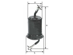 UNIFLUX FILTERS XB203 kuro filtras 
 Techninės priežiūros dalys -> Papildomas remontas
B6BF-20-490, B6BF-20-490A