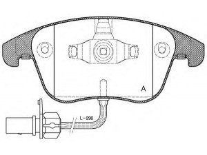 OPEN PARTS BPA1219.11 stabdžių trinkelių rinkinys, diskinis stabdys 
 Techninės priežiūros dalys -> Papildomas remontas
8K0698151A, 8K0698151F