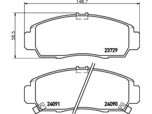 HELLA PAGID 8DB 355 009-771 stabdžių trinkelių rinkinys, diskinis stabdys 
 Techninės priežiūros dalys -> Papildomas remontas
45022S0KA01, 45022S6EE50, 45022S7AE00