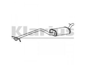KLARIUS 270544 vidurinis duslintuvas 
 Išmetimo sistema -> Duslintuvas
1118203, 1133076