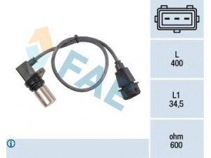 FAE 79072 RPM jutiklis, variklio valdymas 
 Kibirkšties / kaitinamasis uždegimas -> Impulsų generatorius
46432909, 60601207