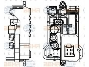 HELLA 5HL 351 321-141 reguliatorius, keleivio pusės ventiliatorius 
 Šildymas / vėdinimas -> Orpūtė/dalys
203 821 40 58, 203 821 86 51, 220 821 09 51