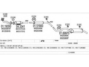 MTS C310055006936 išmetimo sistema 
 Išmetimo sistema -> Išmetimo sistema, visa
