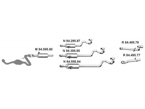 EBERSPÄCHER 842016 išmetimo sistema 
 Išmetimo sistema -> Išmetimo sistema, visa
