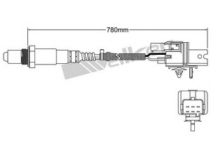 WALKER PRODUCTS 250-25009 lambda jutiklis 
 Variklis -> Variklio elektra
8631643, 8670277, 9202153