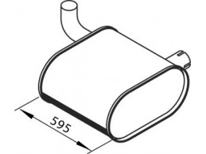 DINEX 64361 vidurinis duslintuvas 
 Išmetimo sistema -> Duslintuvas
5010230770, 5010317668