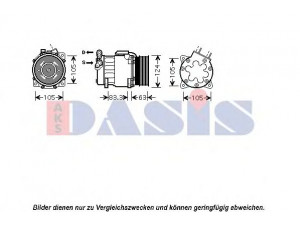 AKS DASIS 850103N kompresorius, oro kondicionierius 
 Oro kondicionavimas -> Kompresorius/dalys
5453NH, 6453NJ, 9642800780