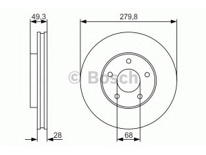 BOSCH 0 986 479 R90 stabdžių diskas 
 Stabdžių sistema -> Diskinis stabdys -> Stabdžių diskas
40206 3Y502, 40206 4U101, 40206 4U103