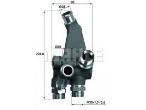 MAHLE ORIGINAL TO 3 83 termostatas, alyvos aušintuvas 
 Variklis -> Tepimas -> Alyvos termostatas
964 207 047 08