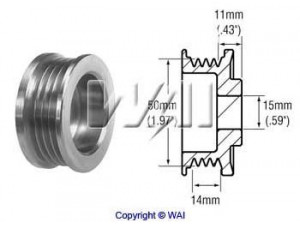 WAIglobal 24-82264 laisvos eigos sankaba, kint. sr. generatorius
8944109750, 8944682860, 3117177E10
