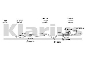 KLARIUS 330788E išmetimo sistema 
 Išmetimo sistema -> Išmetimo sistema, visa