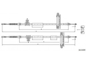 CABOR 10.5359 trosas, stovėjimo stabdys
1069082, 1087208, 1088016, 1101841