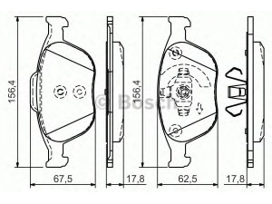 BOSCH 0 986 495 066 stabdžių trinkelių rinkinys, diskinis stabdys 
 Techninės priežiūros dalys -> Papildomas remontas
1360303, 2M5V2K021AA, 2T142K021AC