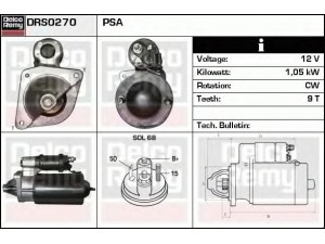 DELCO REMY DRS0270 starteris 
 Elektros įranga -> Starterio sistema -> Starteris
310026, 555809, 558009, 580209