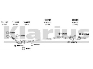 KLARIUS 630974E išmetimo sistema