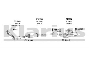 KLARIUS 960351E išmetimo sistema 
 Išmetimo sistema -> Išmetimo sistema, visa