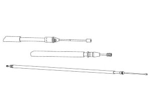 KAWE RT02294 trosas, stovėjimo stabdys 
 Stabdžių sistema -> Valdymo svirtys/trosai
7700438266