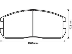 BENDIX 572209B stabdžių trinkelių rinkinys, diskinis stabdys 
 Techninės priežiūros dalys -> Papildomas remontas
MB277542, MB366969, MB407460, MB534583