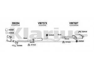 KLARIUS 931466U išmetimo sistema 
 Išmetimo sistema -> Išmetimo sistema, visa