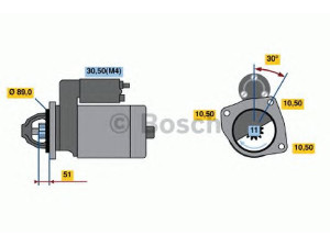 BOSCH 0 001 362 052 starteris
685 380 0