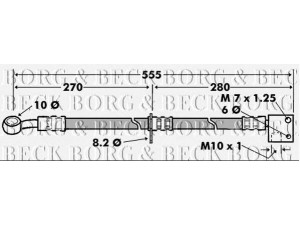 BORG & BECK BBH7444 stabdžių žarnelė 
 Stabdžių sistema -> Stabdžių žarnelės
01465SAAG00, 01465SAAG01